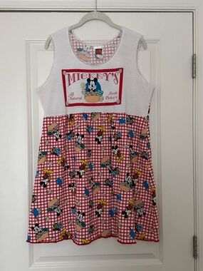 Rare 90s/Early 2000s Vintage Disney Mickey Mouse Dress / Nightgown (L/M)